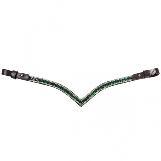 Frontalino V con strass COB