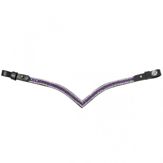 Frontalino V con strass COB