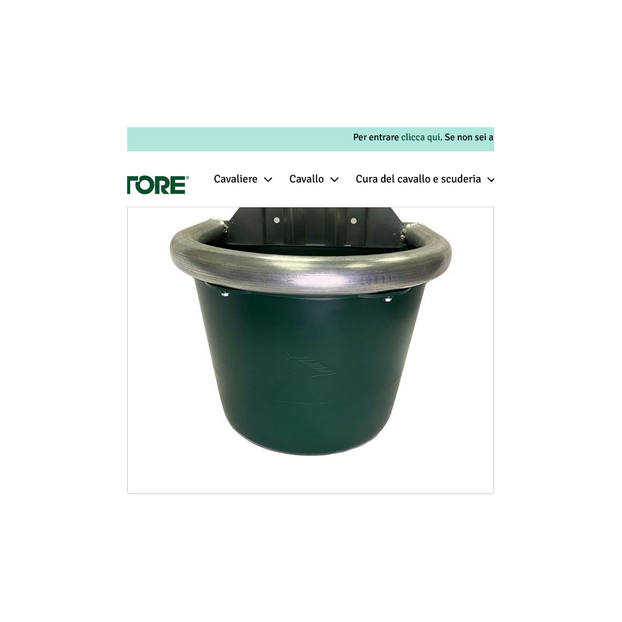 Mangiatoia con bordo zincato