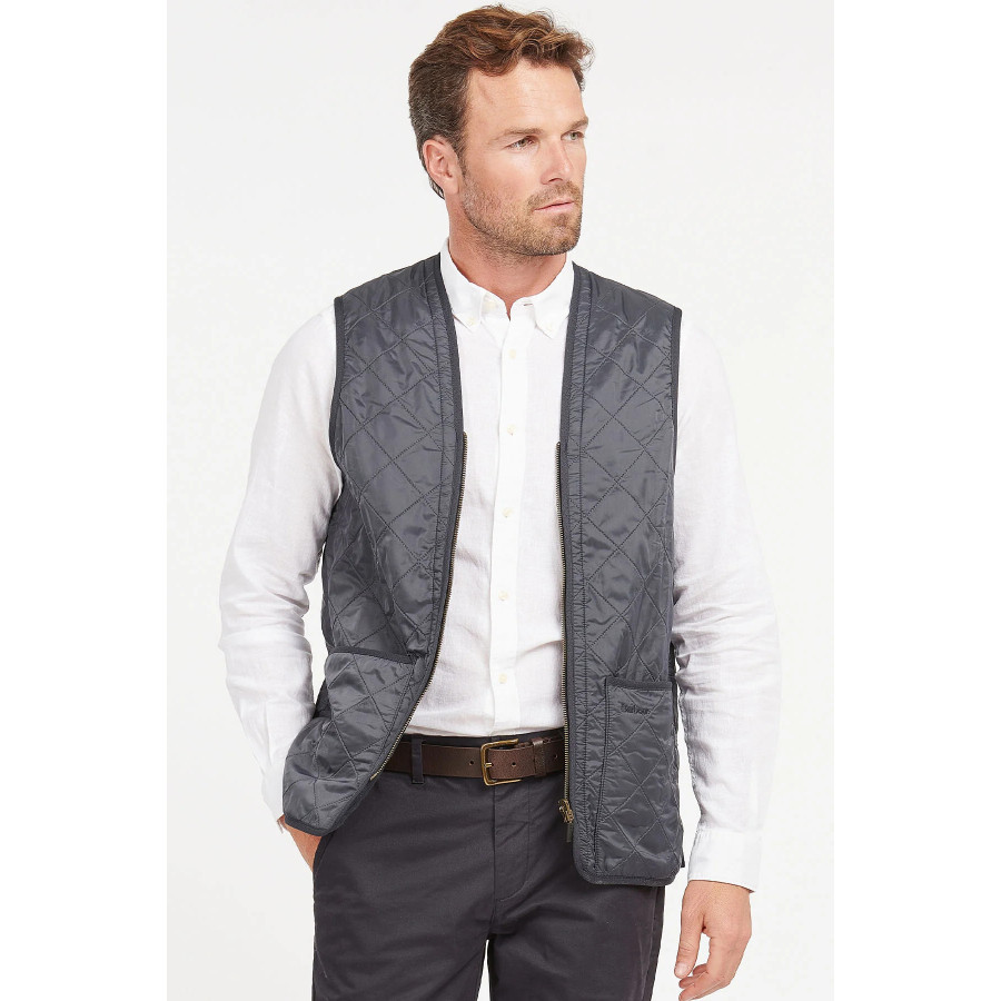 Barbour gilet trapuntato/fodera con zip Polarquilt