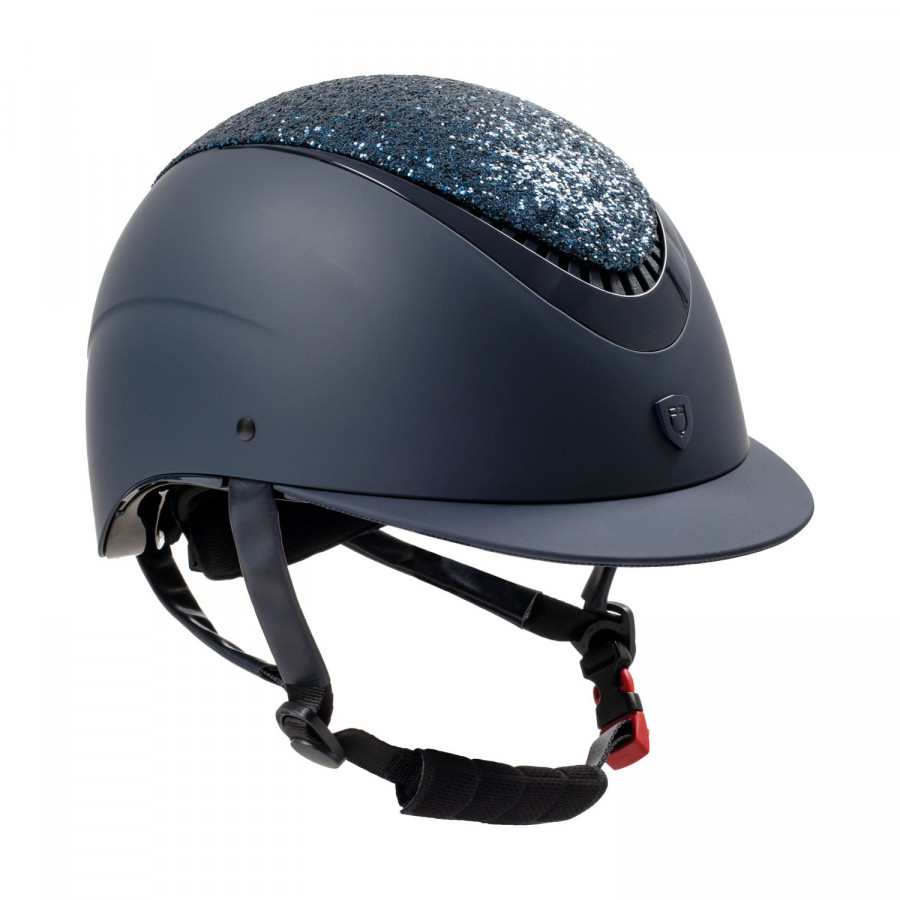 Cap visiera stretta con brillantini