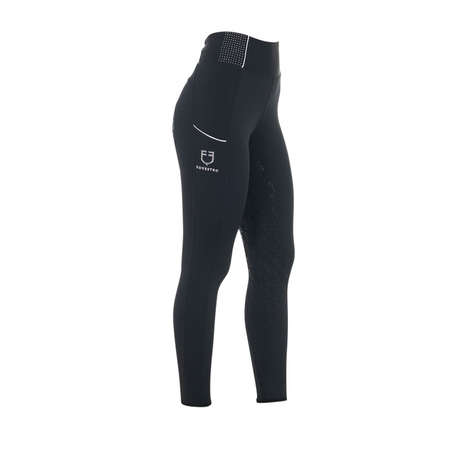 Leggings donna slim fit con strass Leggings donna slim fit con strass